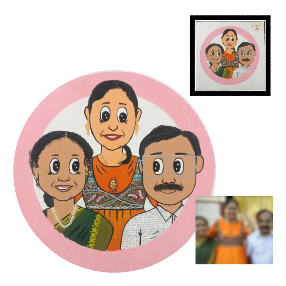 indian family avatar cartoon character in black and white Stock Vector  Image & Art - Alamy