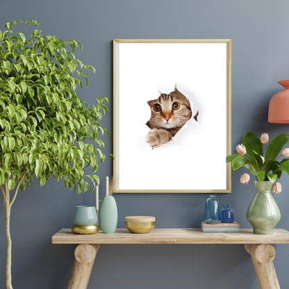 The Sneaky Cat Wall Art