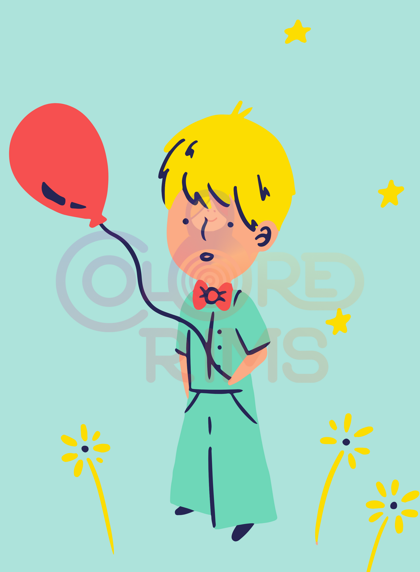 Boy with a Balloon Wall Art