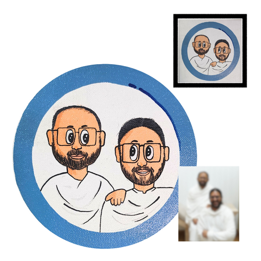 Personalised Caricatures: with wall frame