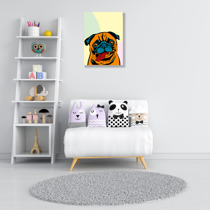 The Mischievous Pug Wall Art